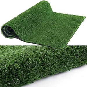 goasis lawn artificial grass turf lawn - 7ftx12ft(84 square ft) indoor outdoor garden lawn landscape synthetic grass mat