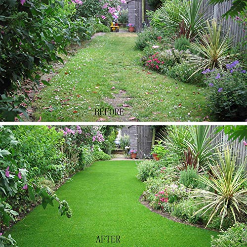 Goasis Lawn Artificial Grass Turf Lawn - 7FTX12FT(84 Square FT) Indoor Outdoor Garden Lawn Landscape Synthetic Grass Mat