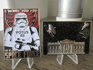 president donald trump united states space force stormtrooper challenge coin