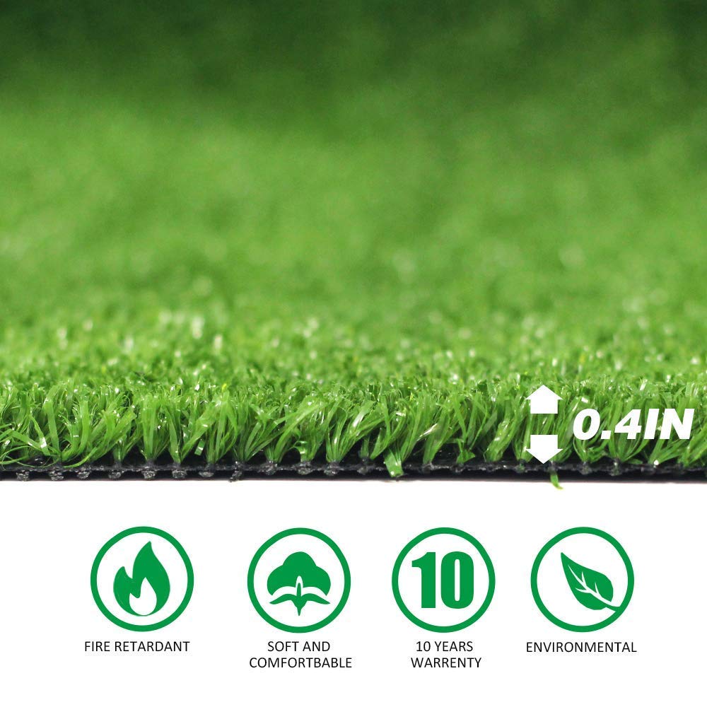 Goasis Lawn Artificial Grass Turf Lawn - 6FTX10FT(60 Square FT) Indoor Outdoor Garden Lawn Landscape Synthetic Grass Mat