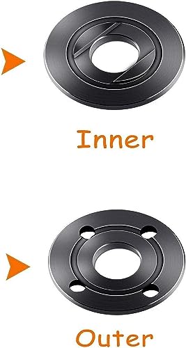 Podoy Angle Grinder Outer Lock Flange Nut for Compatible with Dewalt Milwaukee Makita Bosch Black & Decker Ryobi 5/8"-11 Fits All 4-1/2" (3 Pack)