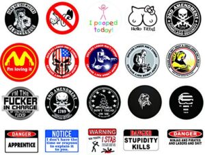 20 pcs funny welder sticker pack - welding stickers and decals, for your hood, car bumper, hard hat, toolbox, laptop, window - 2 inches, cut with thin white border