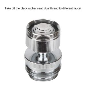 Faucet Adapter Kit Swivel Aerator Adapter to Connect Garden Hose - Multi-Thread Garden Hose Adapter for Male to Male and Female to Male - Chrome Finished