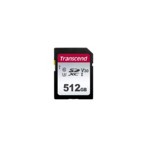 transcend ts512gsdc300s 512gb sd uhs-i u3 memory card