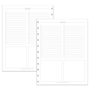 betternote to do list refill pages for discbound notebooks, fits levenger circa, big happy planner, staples arc, tul, talia (classic- 25 sheets, 11-disc, 8.5"x11")