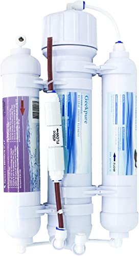 Geekpure 3 Stage Portable Aquarium Countertop Reverse Osmosis RO Drinking Water Filter System-100 GPD