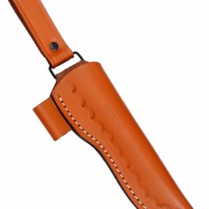 Ottoza Custom Handmade Brown 7" Leather Knife Sheath for 7 inch Blade for Bushcraft Knife - Hunting Knife - Camping Knife - Survival Knife - Fixed Blade Knives Vertical Carry/Cow-Buffalo Leather No:74