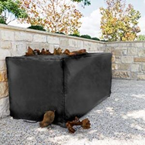 Sturdy Covers Deck Box Defender Cover - All-Season Outdoor Deck Box Cover (Black, Medium)