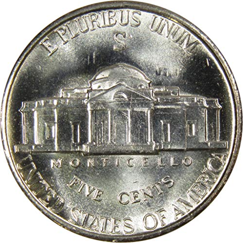 1943 S Jefferson Wartime Nickel BU Uncirculated Mint State 35% Silver 5c US Coin