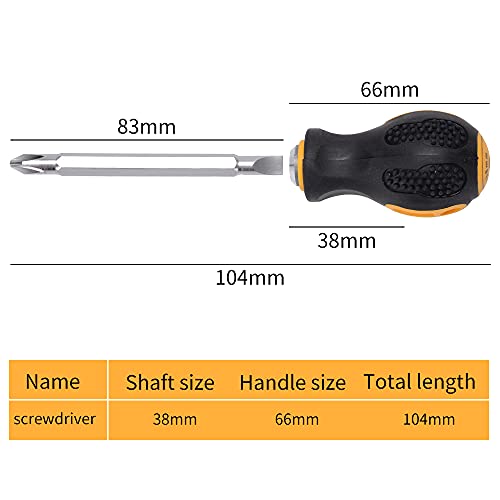 Convy GJ-0120 Phillips Screwdriver Cross Head Slotted Screwdriver 2 in 1, SL 6*38