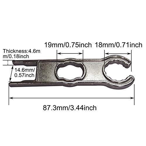 Solar Connector Metal Spanner Wrench,Solar Connector Tool,Metal Spanner Wrench Assembly for Solar Panel Cable PV System Wire and Connectors Assembly