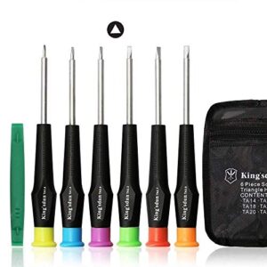 fixinus full triangle head screwdriver set for electronic toys, 7-piece triangle security screws driver tool kit for thomas mcdonald's toy series repair battery disassemble - toys triangle driver set