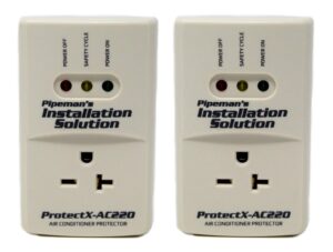 2 pack ac 220v surge brownout voltage protector 3600 watts freezer (new model)