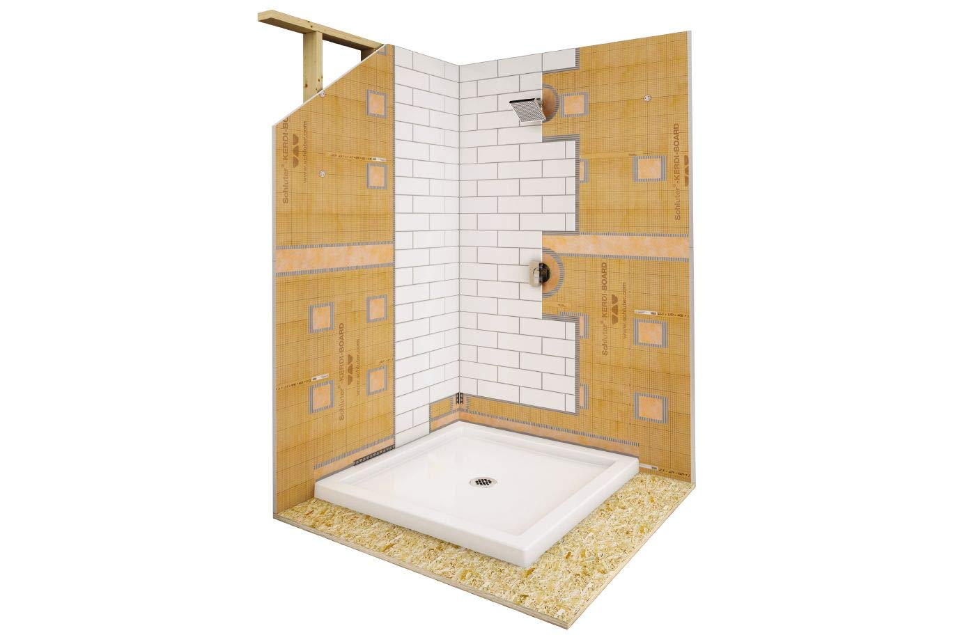 Schluter Systems Kerdi Board Waterproof Shower Kit, Model KBKIT