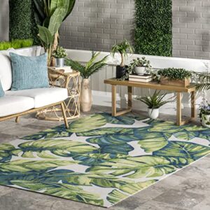 nuloom lisa floral indoor/outdoor area rug, 5x8, multi