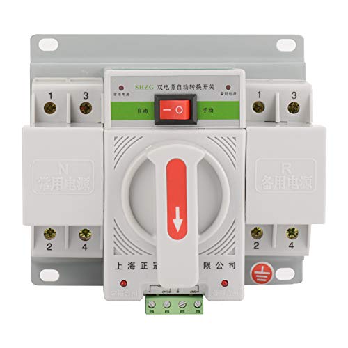 220V 63A Automatic Transfer Switch Mini Intelligent Dual Electronic Power Circuit Breaker (2P)