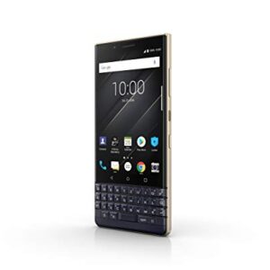 BlackBerry KEY2 LE (Lite) Dual-SIM (64GB, BBE100-4, QWERTZ Keypad) (GSM Only, No CDMA) Factory Unlocked 4G Smartphone - International Version (Champagne/Gold)