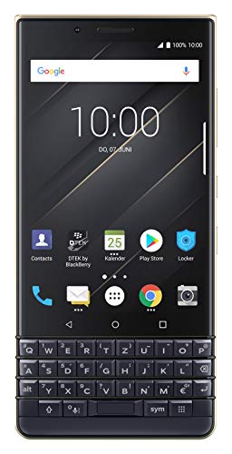 BlackBerry KEY2 LE (Lite) Dual-SIM (64GB, BBE100-4, QWERTZ Keypad) (GSM Only, No CDMA) Factory Unlocked 4G Smartphone - International Version (Champagne/Gold)