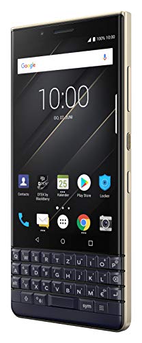 BlackBerry KEY2 LE (Lite) Dual-SIM (64GB, BBE100-4, QWERTZ Keypad) (GSM Only, No CDMA) Factory Unlocked 4G Smartphone - International Version (Champagne/Gold)