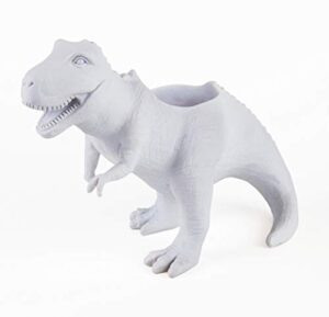 gift republic t-rex dinosaur white planter
