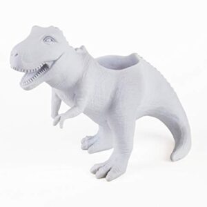 Gift Republic T-Rex Dinosaur White Planter