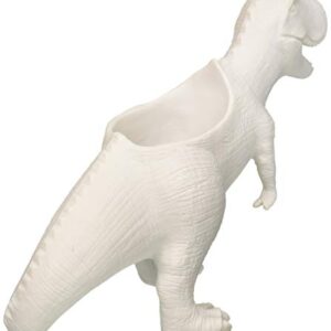 Gift Republic T-Rex Dinosaur White Planter
