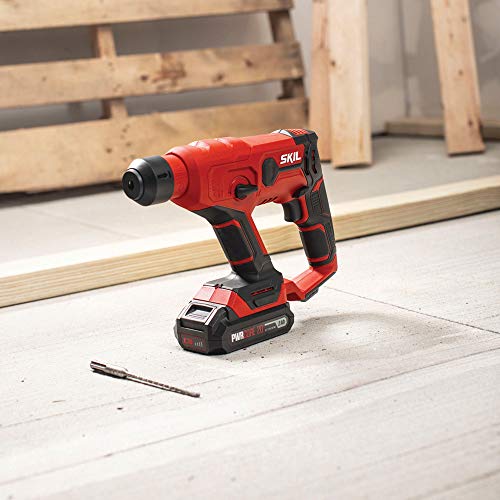 SKIL 20V SDS-plus Rotary Hammer, Includes 2.0Ah Pwrcore 20 Lithium Battery & Charger - RH170202