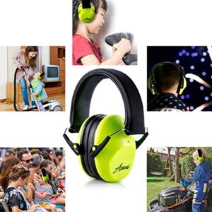 Asani Kids’ Noise Cancelling Ear Muffs | 25db Hearing Protection Earmuffs for Children/Toddler | Sound Blocking Over Ear Headphones | Bonus Carry Bag | For Shooting Range, Mowing, Car Race & More