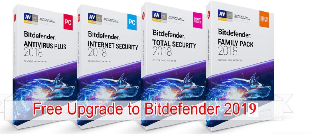 Bitdefender Antivirus Plus 2018 - 3 PCs /1 Year