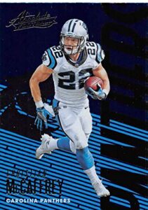 2018 absolute football #14 christian mccaffrey carolina panthers official nfl trading card made by panini