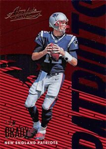 2018 absolute football #64 tom brady new england patriots official nfl trading card made by panini