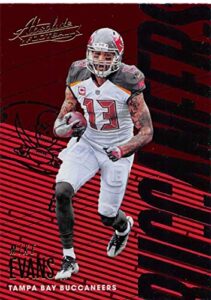 2018 panini absolute #93 mike evans buccaneers