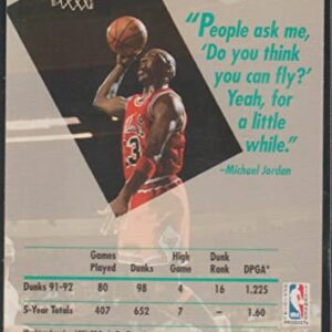 1992-93 Fleer Ultra #216 Michael Jordan Basketball Card - Top 20 Jammer