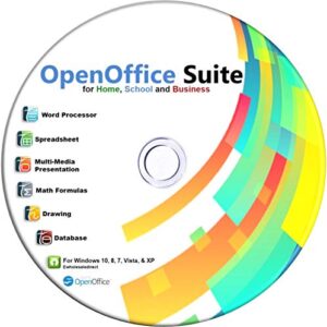 office suite 2023 on dvd for home student and business, compatible with microsoft office word excel powerpoint for windows 11 10 8 7 powered by apache