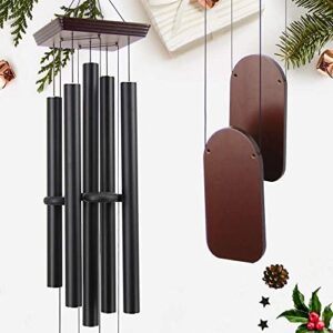 astarin large wind chimes outdoor 48 inch sympathy wind chime with 5 heavy aluminum tubes tuned soothing melody, memorial wind chimes for outside decoration (patio, garden, yard)