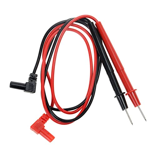 YXQ Banana Plug Multimeter Probe Pen Testing Connecting Cable Stick 2.6Ft 1000V Black Red Pair for Digital Multimeter Meter Multi Tester Lead Wire Voltmeter 1Pair