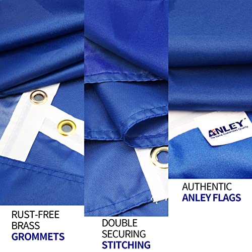 ANLEY Double Sided Custom Flag 3x5 Ft For Outdoors - Print Your Own Logo/Design/Words - Vivid Color, Canvas Header and Double Stitched - Customized Two Side Flags Banners with Brass Grommets 3 X 5 Ft