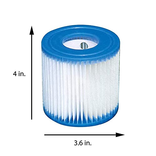 Intex Swimming Pool Easy Set Filter Cartridge Replacement - Type H (4 Pack)