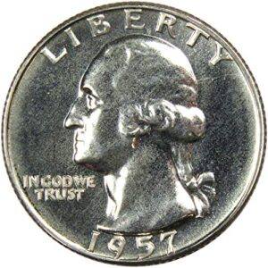 1957 washington quarter choice proof 90% silver 25c us coin collectible