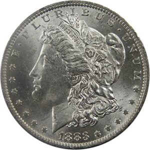 1883 o morgan dollar bu uncirculated mint state 90% silver $1 us coin