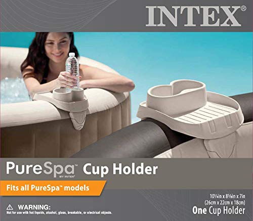 Intex PureSpa Attachable Cup Holder and Refreshment Tray Accessory (2 Pack)