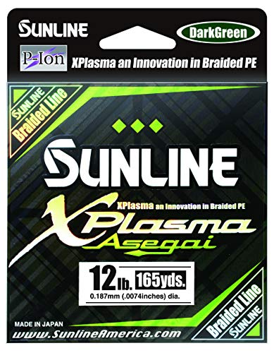 Sunline 63043246 Xplasma Asegai, Dark Green, 16LB Test/165 YD