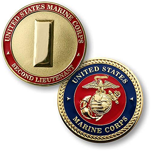 U.S. Marines Corps Second Lieutenant Challenge Coin