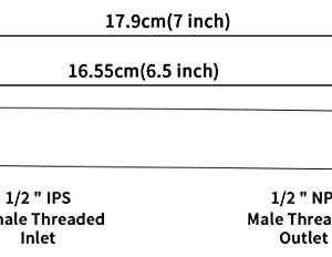 G-Promise Solid Brass Shower Head Extension Arm, 7 Inch Shower Arm Extension, Shower Head Extender, Lower Shower Head, All Solid Brass Construction, Chrome (shower arm extension)