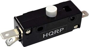 hqrp push button switch compatible with cherry e13-00e, sears, craftsman, mtd snow king snow blower snowblower snowthrower