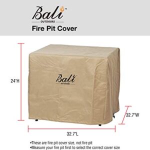 BALI OUTDOORS Outdoor Cover Square Fire Pit Covers (32.7''*32.7''*24'')