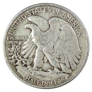 1947 D Liberty Walking Half Dollar AG About Good 90% Silver 50c US Coin