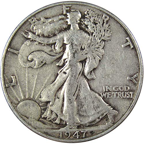 1947 D Liberty Walking Half Dollar AG About Good 90% Silver 50c US Coin