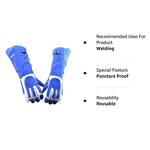 Sporting Style Animal Handling Gloves Bite Proof Reinforced Leather for Dog Training,Cat Scratch,Multipurpose Pet Glove, Grooming,Falcon,Grabbing,Reptile,Snake