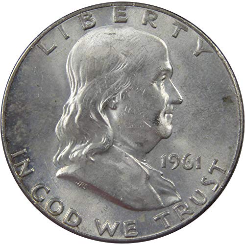 1961 D Franklin Half Dollar BU Uncirculated Mint State 90% Silver 50c US Coin